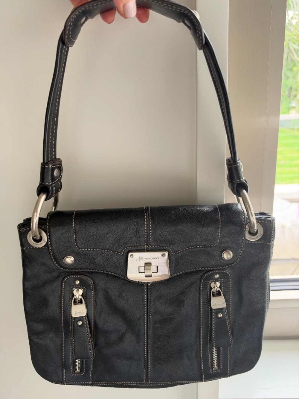 GORGEOUS, THICK, LUSH LEATHER BAG
